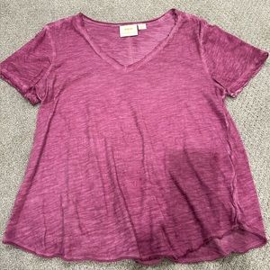maeve by anthropologie purple v neck